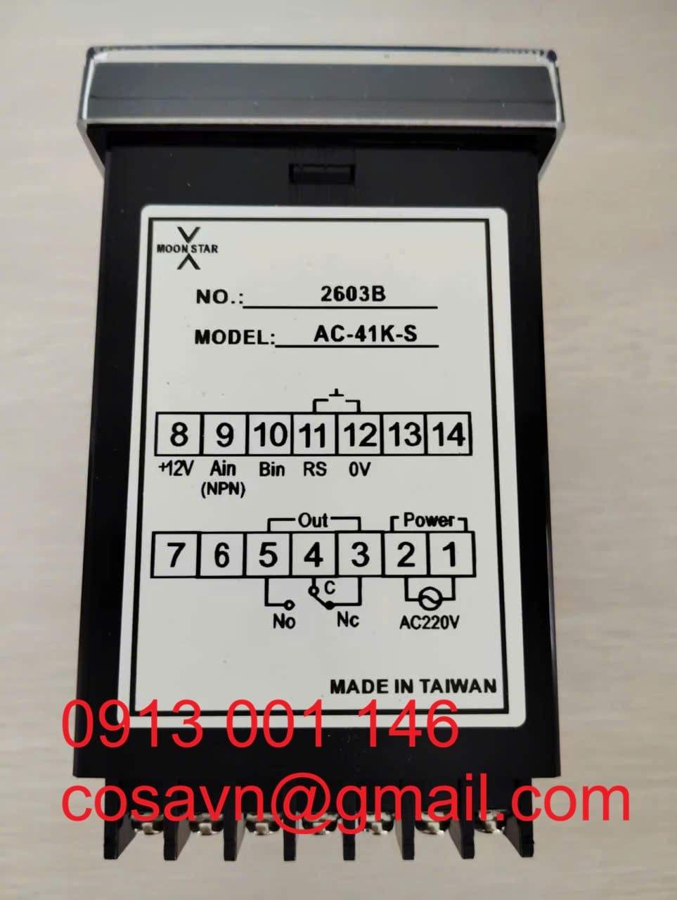 Bộ đếm kỹ thuật số Moon Star AC-41K-S (mã số 2603B) AC-41K-S